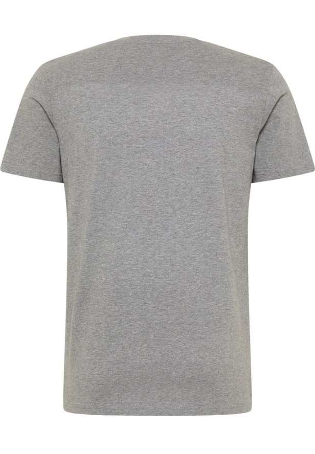 MUSTANG STYLE ALEX C LOGO TEE MĘSKI T-SHIRT KOSZULKA NADRUK MID GREY MELANGE 1013223 4140