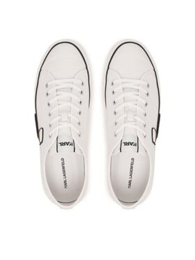 KARL LAGERFELD Trampki Kampus Max KL95025 Biały