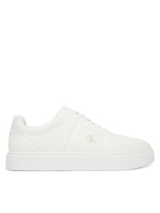 Calvin Klein Sneakersy Classic Cups Laceup Knit HM0HM02130 Biały