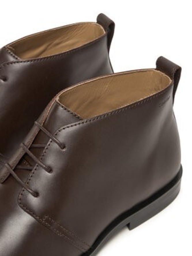Calvin Klein Trzewiki Ess Rubber Desert Boot Lth HM0HM01979 Brązowy