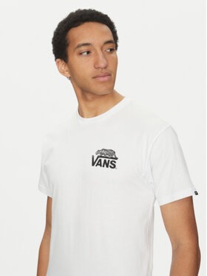 Vans T-Shirt Sneaky VN000M3Y Biały Regular Fit