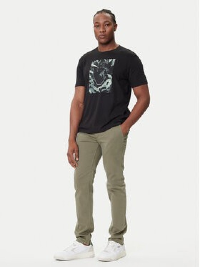 BOSS T-Shirt Te_Animali 50546362 Czarny Regular Fit