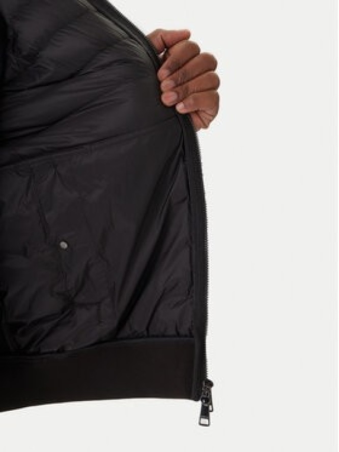 Tommy Hilfiger Kurtka przejściowa Mix Media Ess MW0MW41329 Czarny Regular Fit