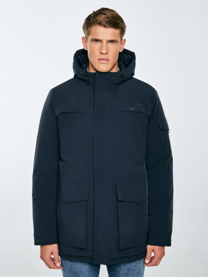 Kurtka męska z wypełnieniem granatowa Lob 404