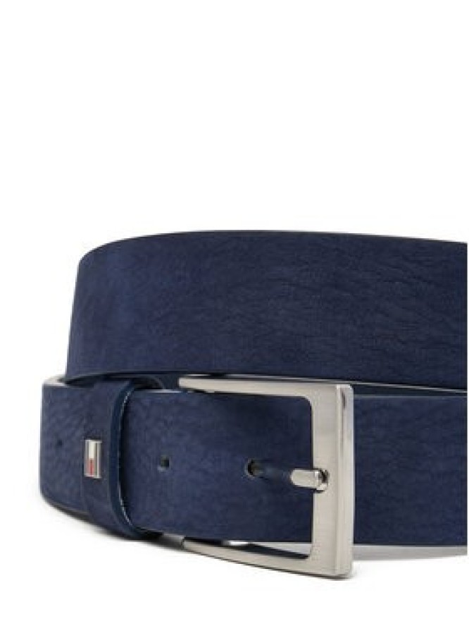 Tommy Hilfiger Pasek Męski Layton 3.5 Nubuck AM0AM13754 Granatowy