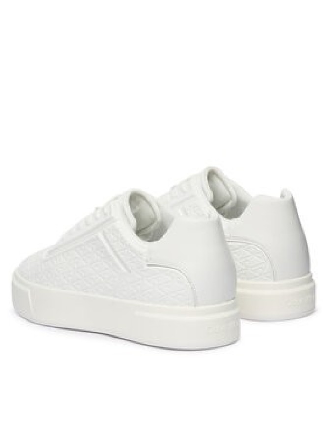 Calvin Klein Sneakersy Beasket Cup Oxf Lup Hf Aop Lth HM0HM02132 Biały
