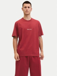 Jack & Jones T-Shirt Norrebro 12282892 Czerwony Relaxed Fit