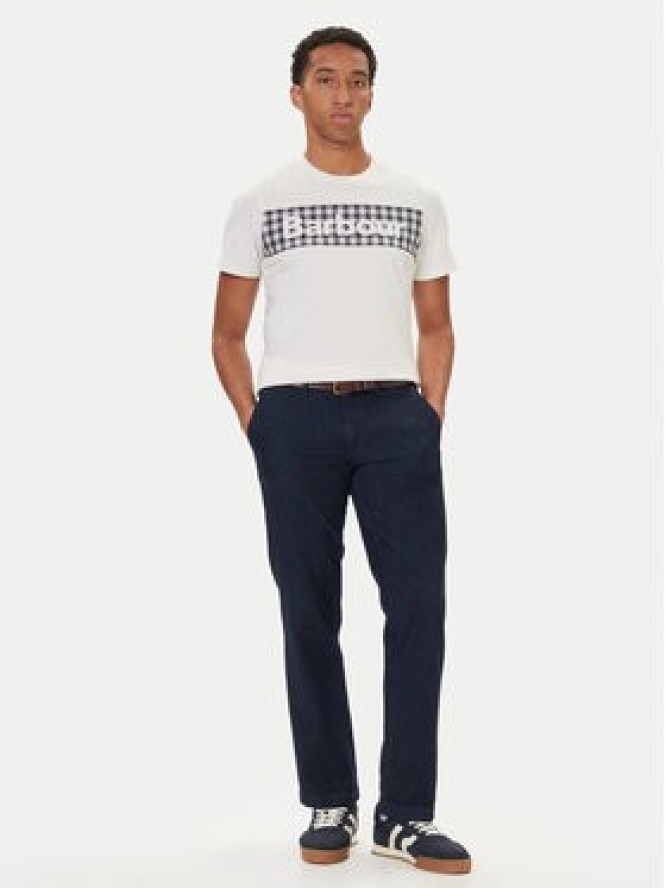 Barbour T-Shirt MTS1496WH32 Biały Regular Fit