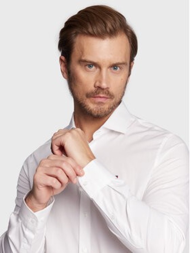 Tommy Hilfiger Koszula MW0MW25040 Biały Slim Fit