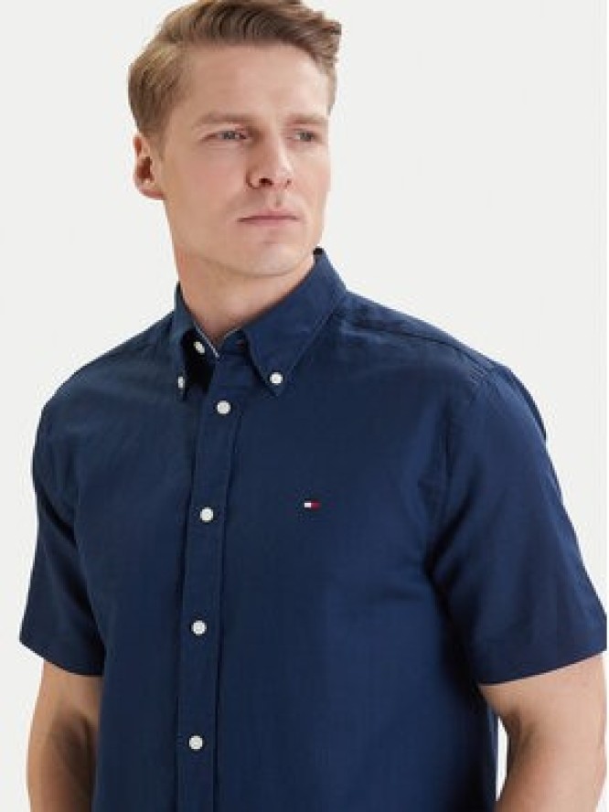 Tommy Hilfiger Koszula MW0MW42450 Granatowy Regular Fit