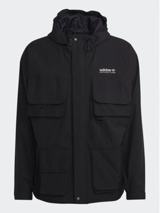 adidas Kurtka przejściowa Adventure HK4996 Czarny Loose Fit