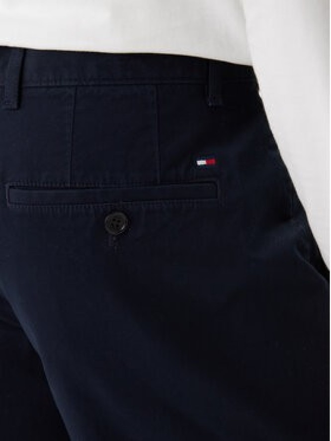 Tommy Hilfiger Chinosy Denton Essential MW0MW40262 Granatowy Straight Fit