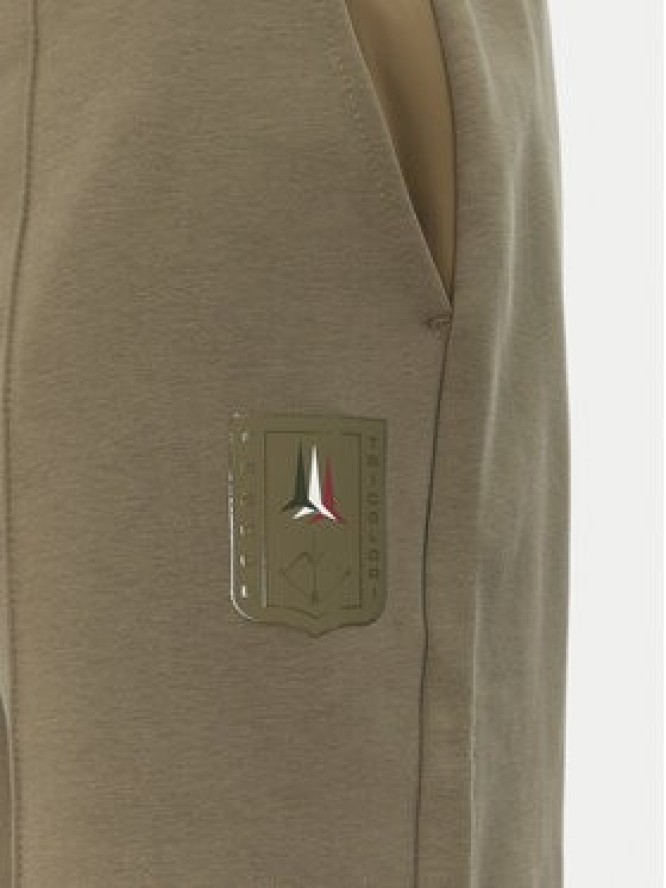 Aeronautica Militare Szorty sportowe 251BF020F584 Khaki Regular Fit