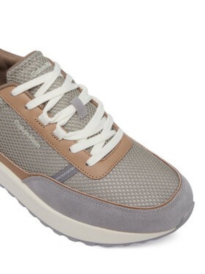 Calvin Klein Sneakersy City Runner Laceup Ny-Rec Su HM0HM02215 Beżowy