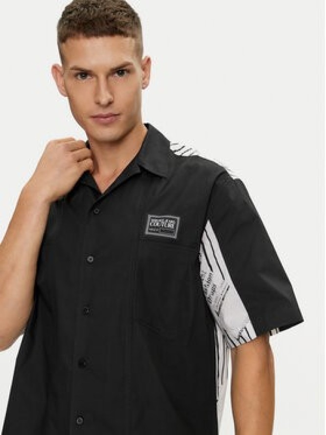 Versace Jeans Couture Koszula 76GAL202 Czarny Relaxed Fit