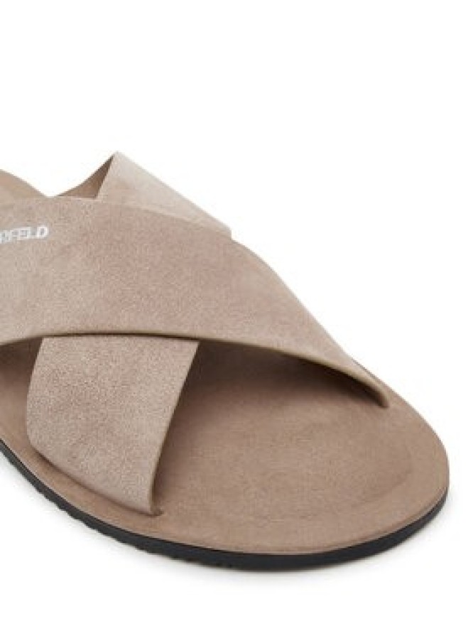 KARL LAGERFELD Klapki Kastor III KL70214 Beżowy