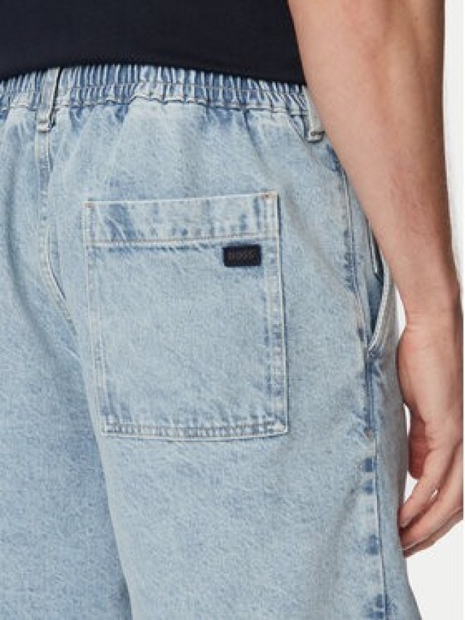 BOSS Szorty jeansowe Sandrew 50559031 Niebieski jasny Regular Fit