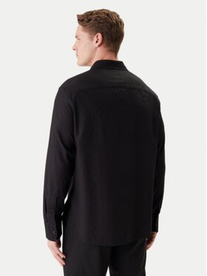 Calvin Klein Koszula Easy LV04LE111G Czarny Relaxed Fit