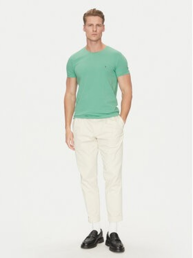 Tommy Hilfiger T-Shirt MW0MW10800 Zielony Slim Fit
