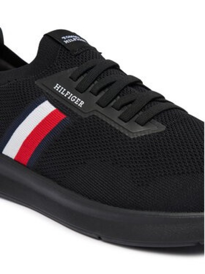Tommy Hilfiger Sneakersy Lightweight Knitted Runner FM0FM05756 Czarny