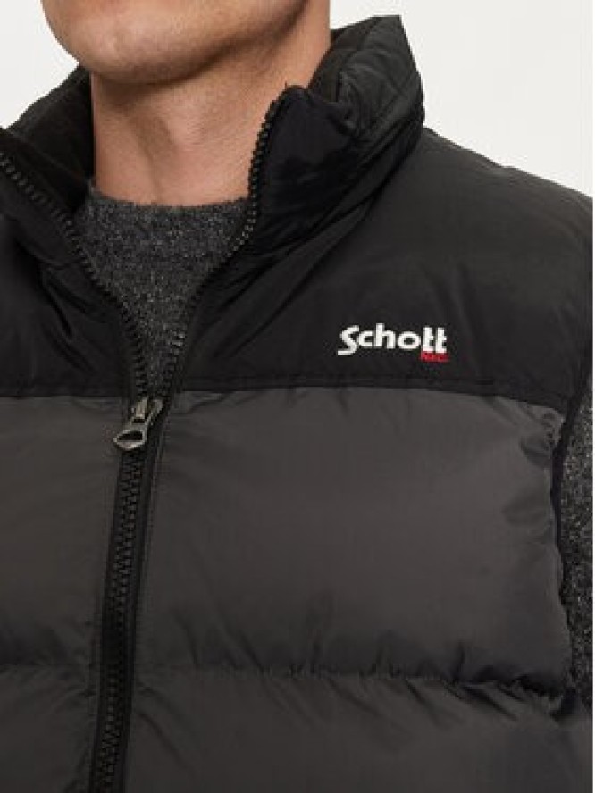 Schott NYC Bezrękawnik UTAHV Szary Regular Fit