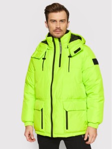 Calvin Klein Jeans Kurtka zimowa J30J318679 Zielony Oversize