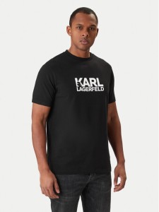 KARL LAGERFELD T-Shirt 755780 561235 Czarny Regular Fit