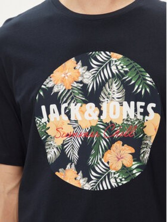 Jack & Jones T-Shirt Chill 12248072 Granatowy Standard Fit