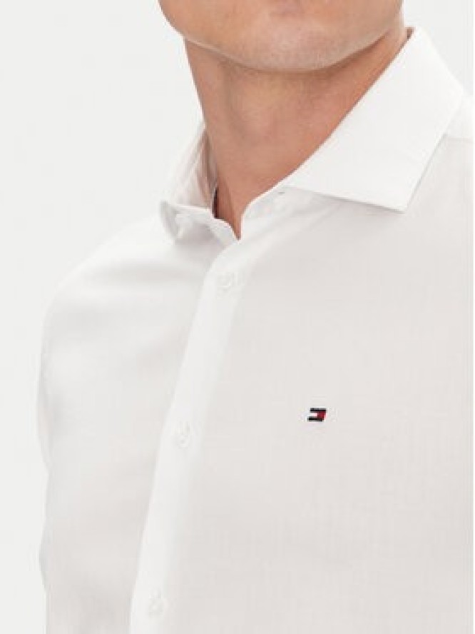 Tommy Hilfiger Koszula MW0MW39282 Biały Slim Fit