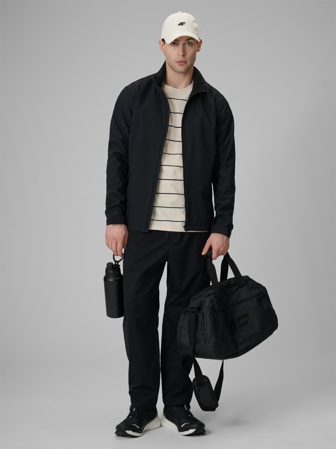 4F Kurtka softshell wiatroodporna membrana 5000 męska - czarna XL