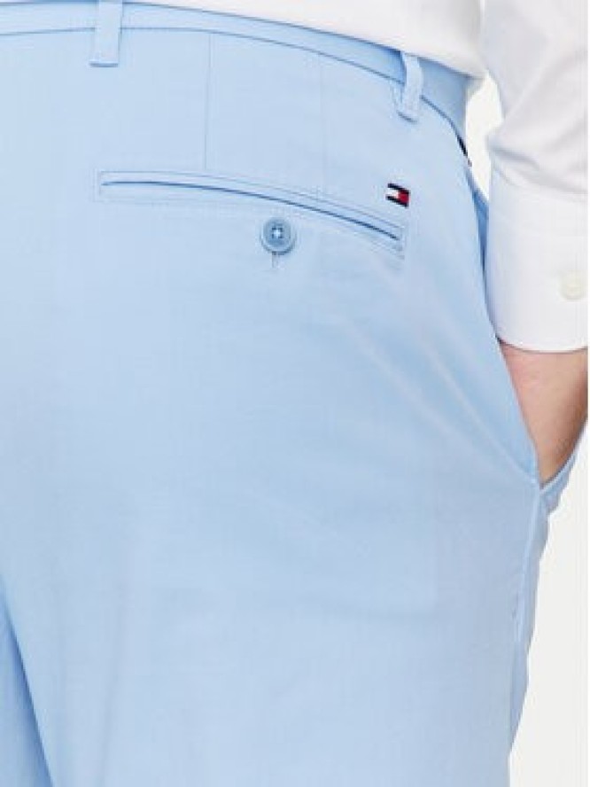 Tommy Hilfiger Chinosy Denton MW0MW25964 Błękitny Straight Fit