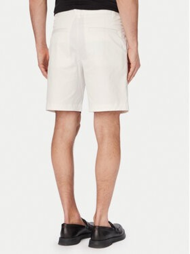 HUGO Szorty materiałowe Genar261S 50567293 Kremowy Slim Fit