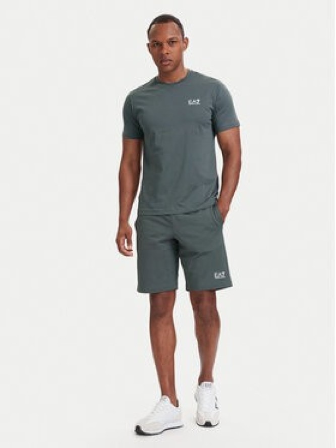 EA7 Emporio Armani Szorty sportowe 8NPS65 PJVRZ U8085 Szary Regular Fit