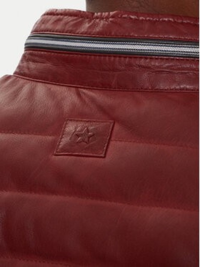 Milestone Kurtka skórzana Cortino 31019 60515 Czerwony Regular Fit