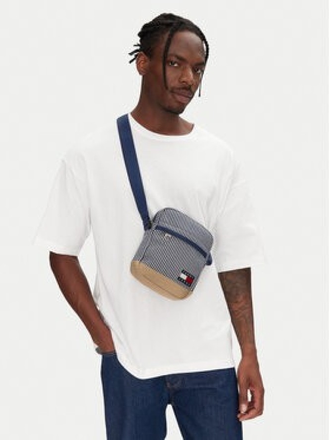 Tommy Jeans Saszetka Tjm Ess Daily Stripe Reporter AM0AM13327 Niebieski