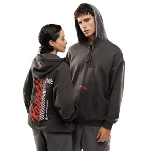 Męska bawełniana bluza z kapturem Rayo Club Lifestyle Siroko RC Squad Gray