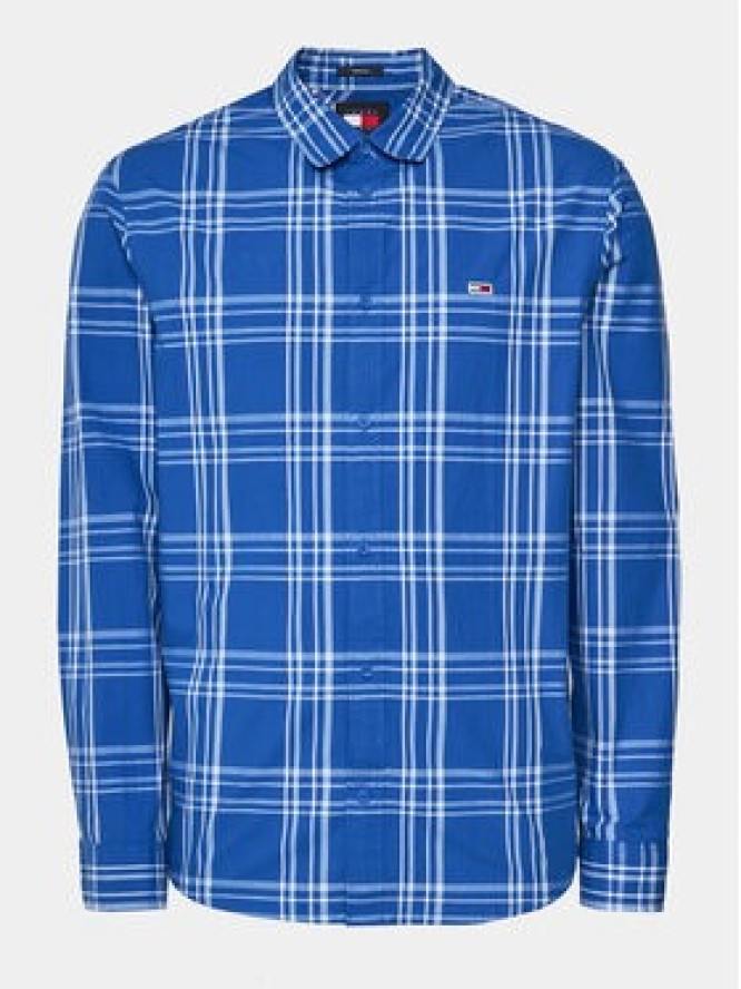 Tommy Jeans Koszula Poplin DM0DM18968 Niebieski Regular Fit
