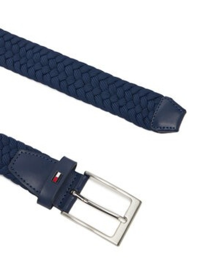Tommy Hilfiger Pasek Męski Layton Elastic AM0AM13570 Niebieski