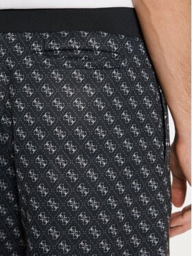 Guess Szorty materiałowe Z4YD03 FL04Q Czarny Regular Fit