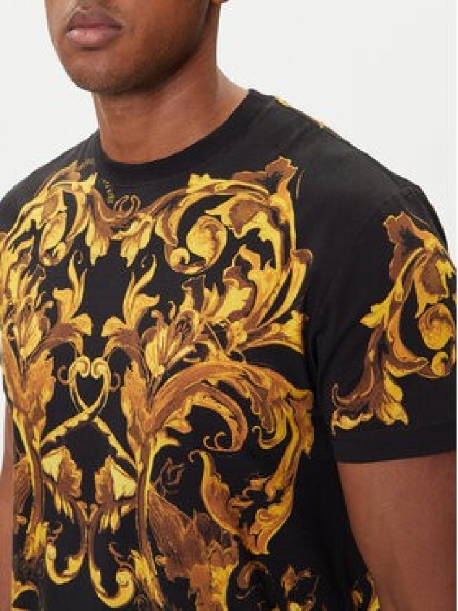 Versace Jeans Couture T-Shirt 79GAH6SB JS505 Czarny Regular Fit