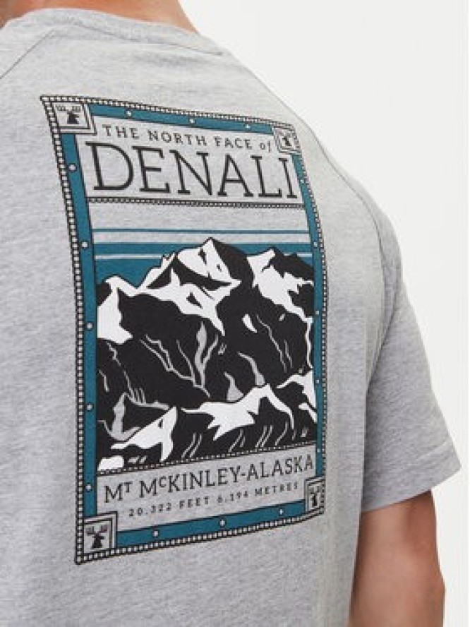 The North Face T-Shirt NF0A87NU Szary Regular Fit