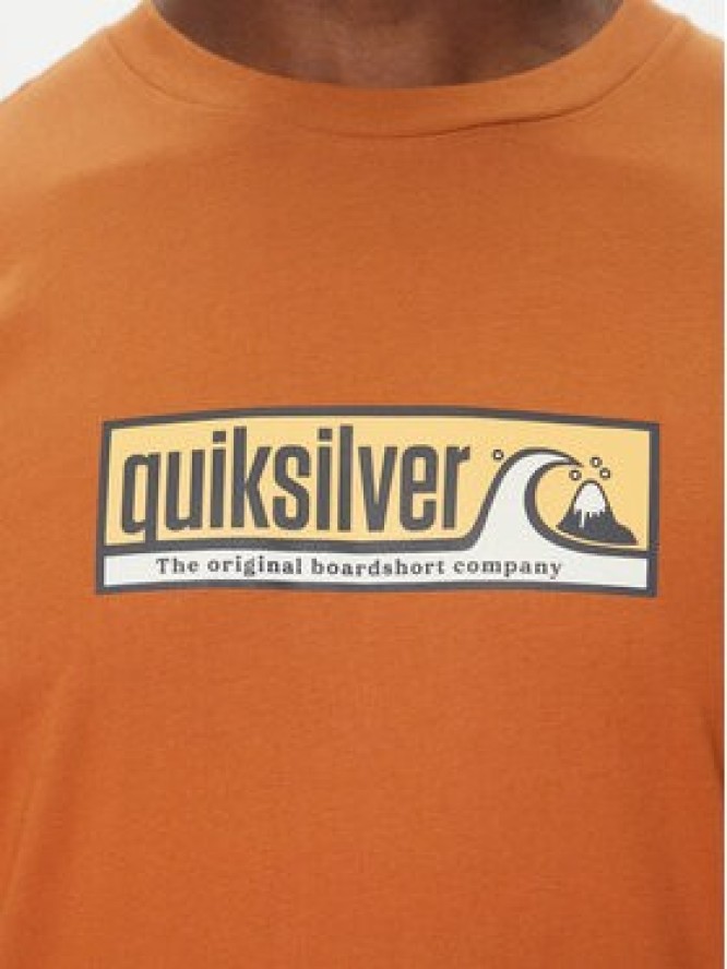 Quiksilver T-Shirt EQYZT08040 Brązowy Regular Fit