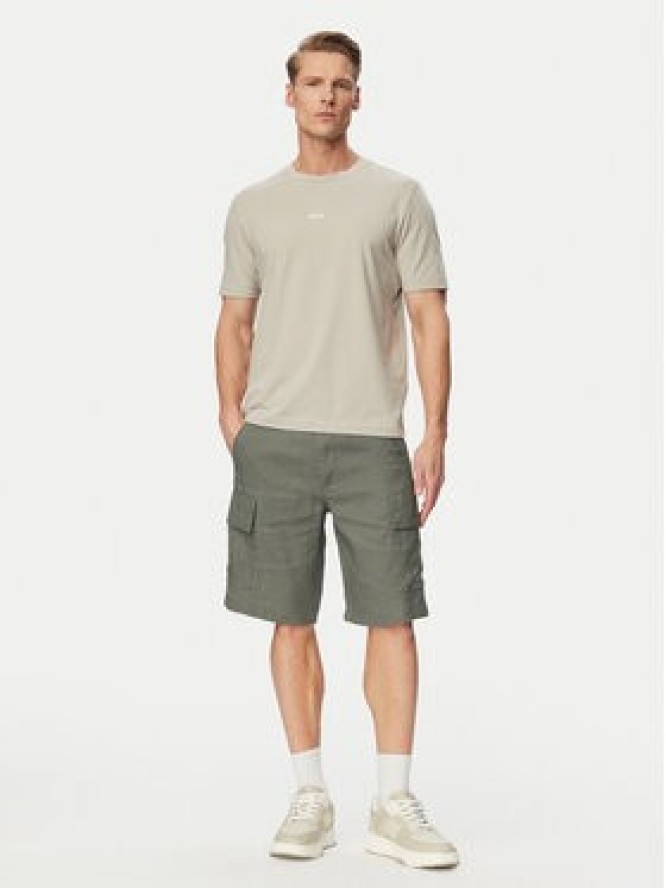 BOSS Szorty materiałowe Sisla 50559366 Szary Relaxed Fit