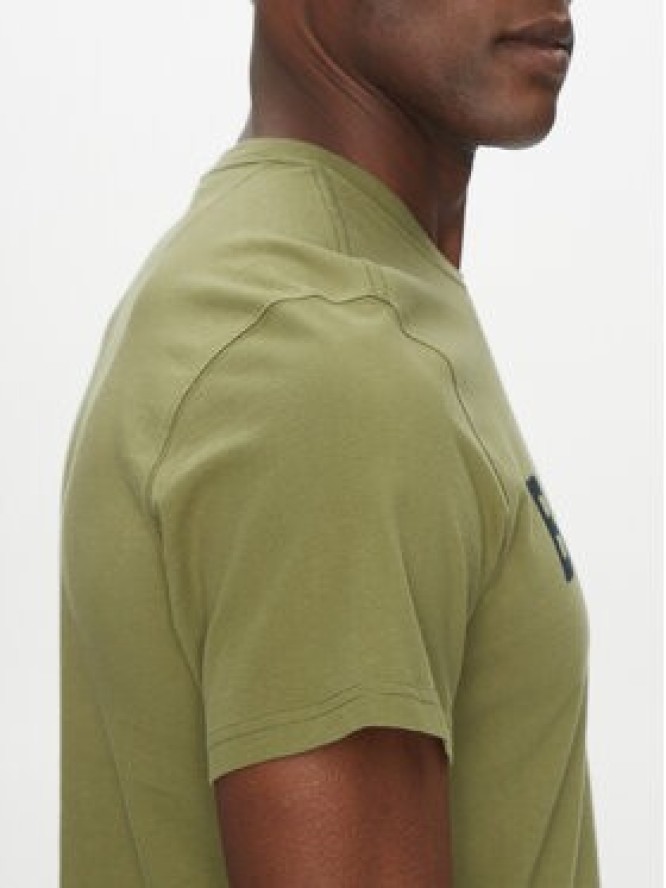 Barbour T-Shirt Logo MTS0531OL39 Zielony Tailored Fit