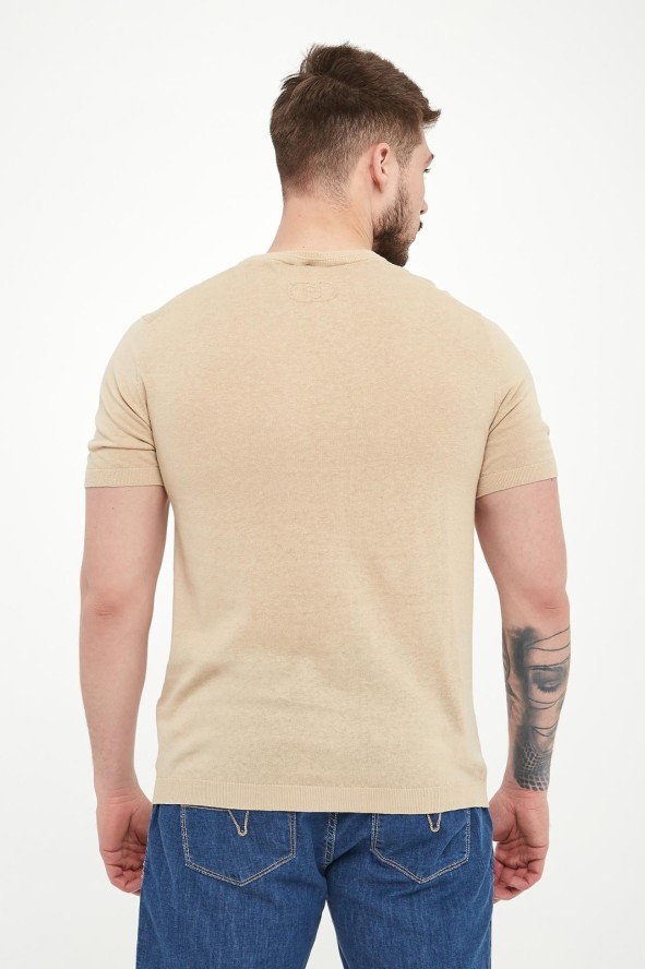 T-shirt męski lniany LIU JO