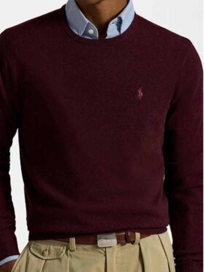 Polo Ralph Lauren Sweter 710974148008 Bordowy Regular Fit