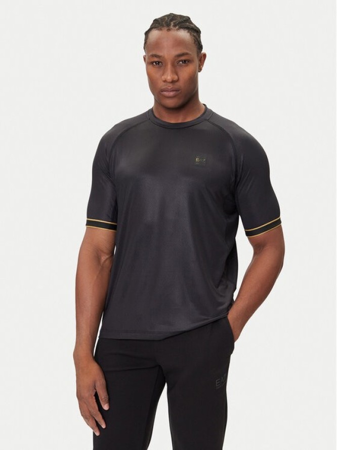 EA7 Emporio Armani T-Shirt 7M000619 AF16723 UC001 Czarny Regular Fit