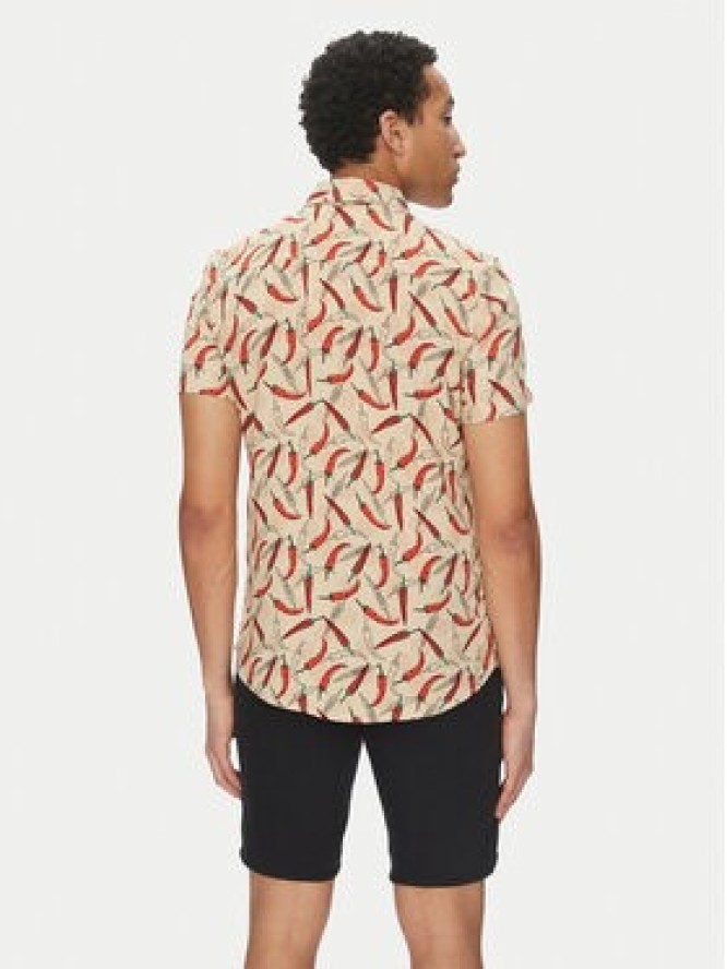 Blend Koszula 20718428 Beżowy Regular Fit