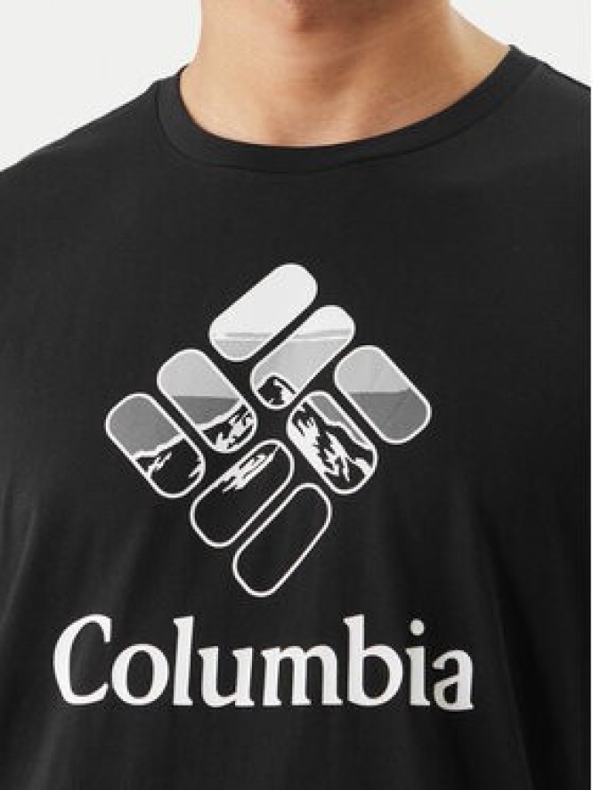 Columbia T-Shirt Graphic 2155031 Czarny Regular Fit