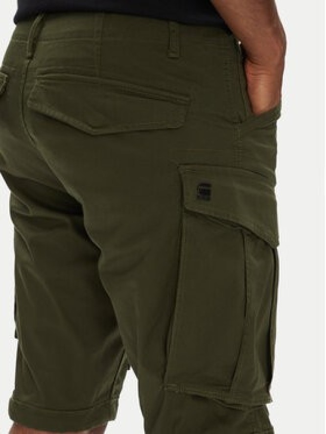 G-Star Raw Szorty materiałowe Rovic Zip D26214-5126 6059 Khaki Relaxed Fit